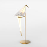 OrigamiGlow - Goldene Origami Tischlampe