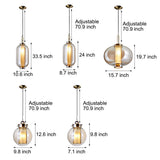 Amberlight – Glas Hängelampe