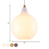 LumiLamp | Glas Hängeleuchte, Modernes Design in Klaren Farben