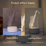 SaxGlow - 3D Saxophon Lampe