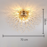 Xelva | Deckenlampe, LED, Metall, Modernes Design, Warmweiß