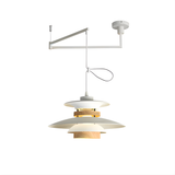 Fluora | Pendelleuchte, Nordisches Design aus Metall und Holz