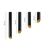 Lunara Pendelleuchte aus Aluminium, LED, Modernes Design, Schwarz Weiß