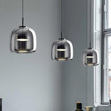 Luminoir – Schwarze skandinavische Glaspendelleuchte