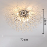 Xelva | Deckenlampe, LED, Metall, Modernes Design, Warmweiß