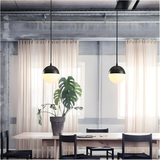 Astral Pendelleuchte Decke aus Glas, Gold Schwarz, Modernes Design