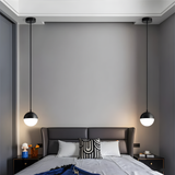 Astral Pendelleuchte Decke aus Glas, Gold Schwarz, Modernes Design