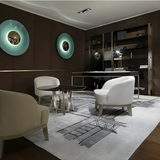 Elyx | LED Wandleuchte, Runde Form für Wohnzimmer, Schlafzimmer & Flur