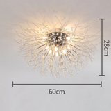 Xelva | Deckenlampe, LED, Metall, Modernes Design, Warmweiß
