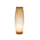 Theia LED Tischlampe aus Bambus, Warmweißes Licht, USB Anschluss