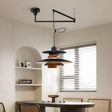 Fluora | Pendelleuchte, Nordisches Design aus Metall und Holz
