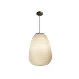 Deckenlampe aus Rippenglas
