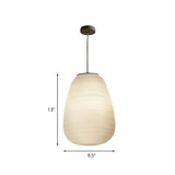 Deckenlampe aus Rippenglas