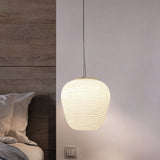 Deckenlampe aus Rippenglas