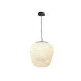Deckenlampe aus Rippenglas