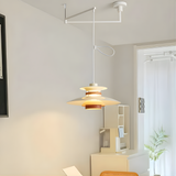 Fluora | Pendelleuchte, Nordisches Design aus Metall und Holz