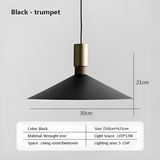 Luminoir Nordische Deckenlampe, Skandinavisches Design, Warmes Licht