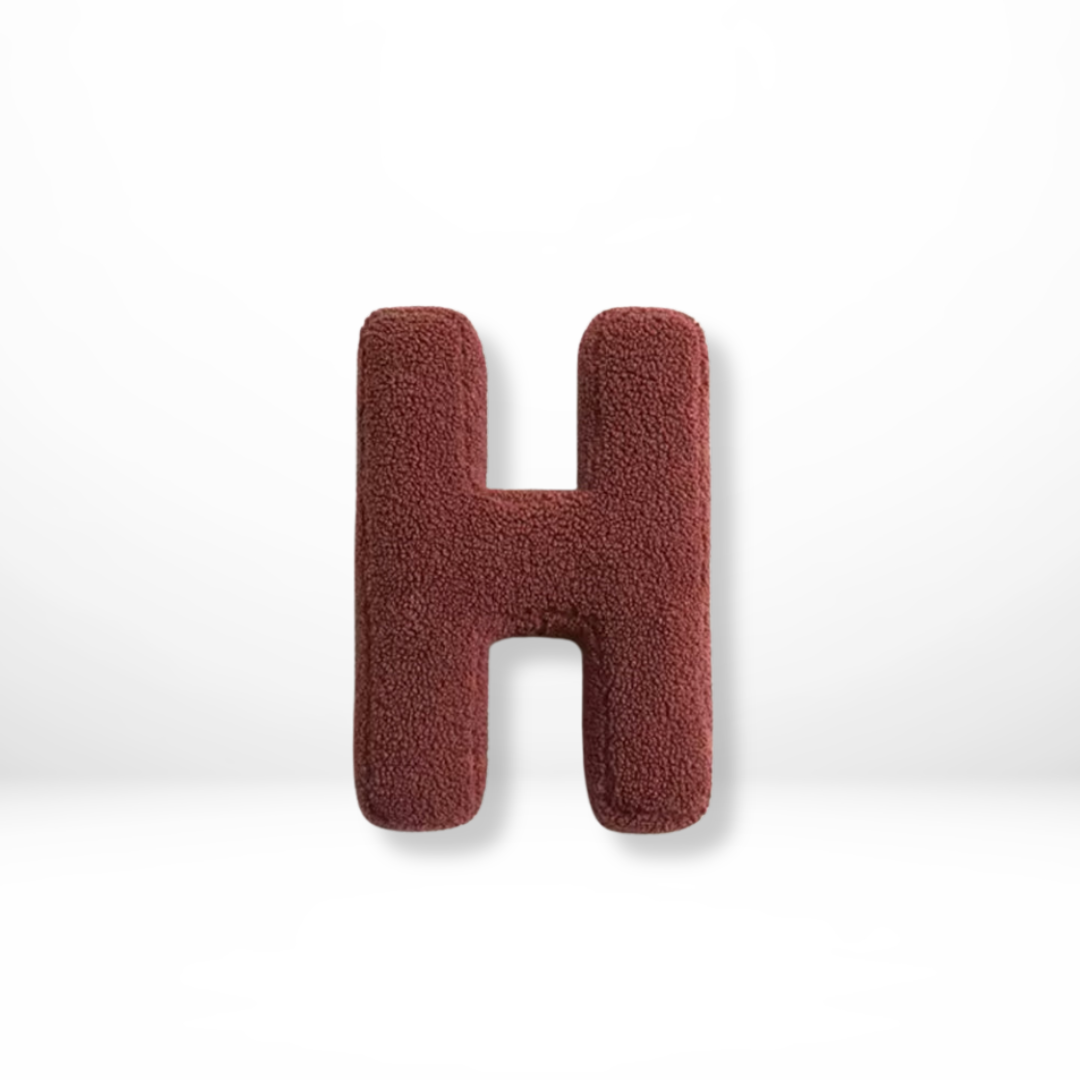 Lettera – Samt Dekokissen mit Alphabet-Buchstaben A bis Z