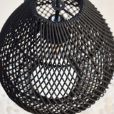 BohoLuxe - Rattan Deckenlampe Schwarz