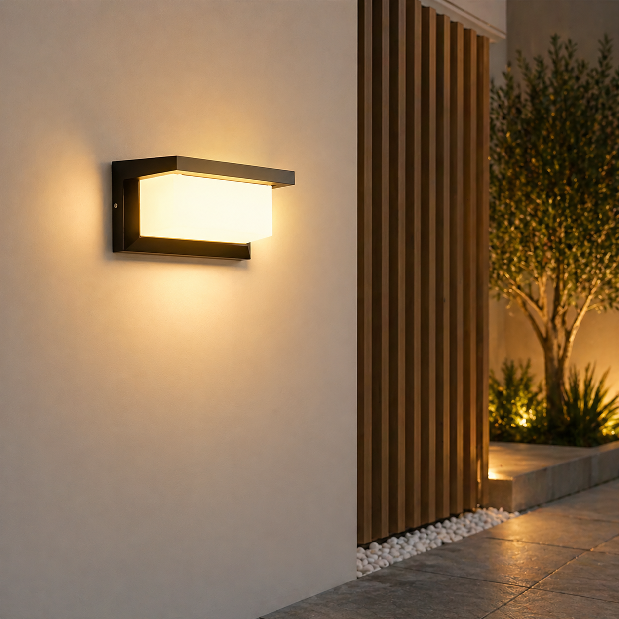 Brilix | LED-Außenwandleuchte, Bewegungsmelder, IP65, Warmweiß