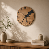 Trä LYX | Holz Wanduhr, Zeitloses Design aus hochwertigem Massivholz