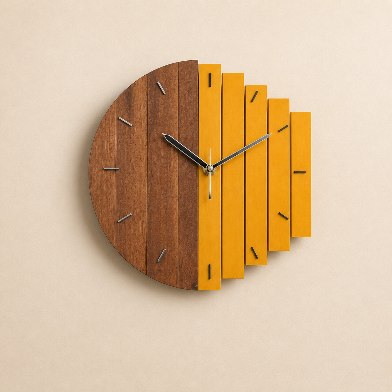 Naturlig - Holz Wanduhr