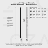 LumoGlow – RGB Außenwandleuchte