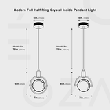 Luxvero - Kristall LED Deckenlampe