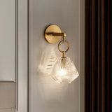 BrassGlow – Vintage Glas-Wandlampe