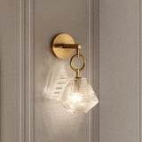 BrassGlow – Vintage Glas-Wandlampe