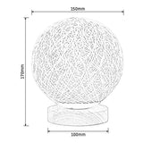 RattanSphere – Rattan Tischlampe