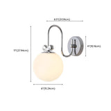 LuminaireLiving - Glas Wandleuchte Creme