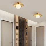 MessingKap - Goldene Deckenlampe