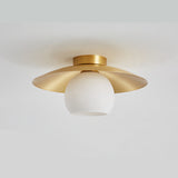 MessingKap - Goldene Deckenlampe