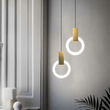 Nordisk Holz LED Deckenlampe Kreisform